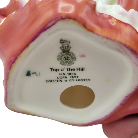 Royal Doulton - “Top O' the Hill” HN 1834 - Vintage Bone China - Picture 8 of 10